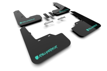 Picture of Rally Armor RAL UR Blk Flap/Teal Logo Mud Flaps - MF92-UR-BLK/TL-X