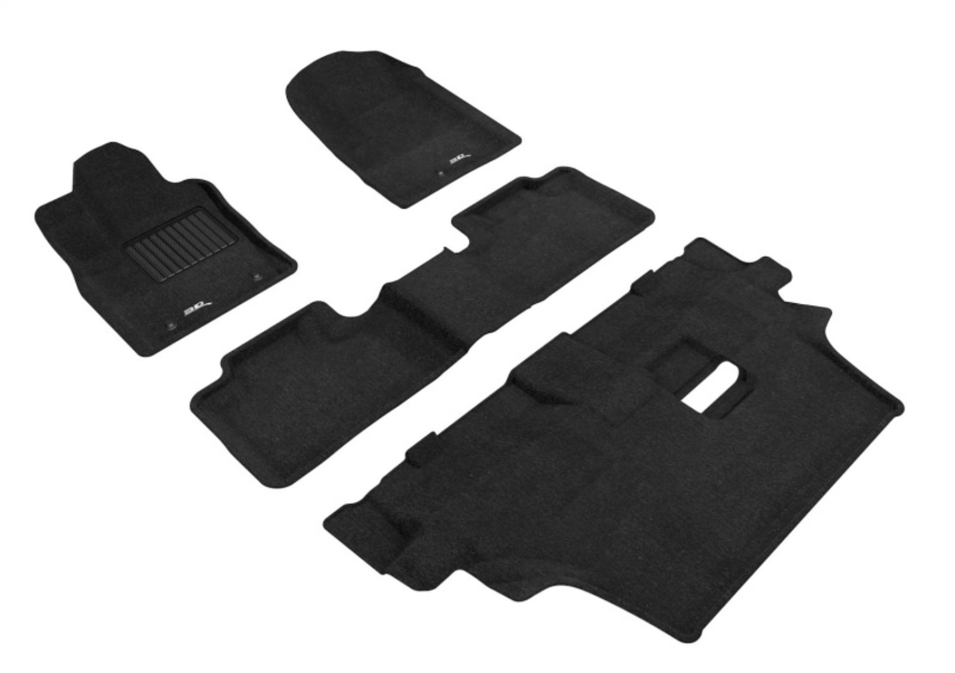 Picture of 3D MAXpider ACE Elegant-Combo-Black Floor Mats - L1DG02504709