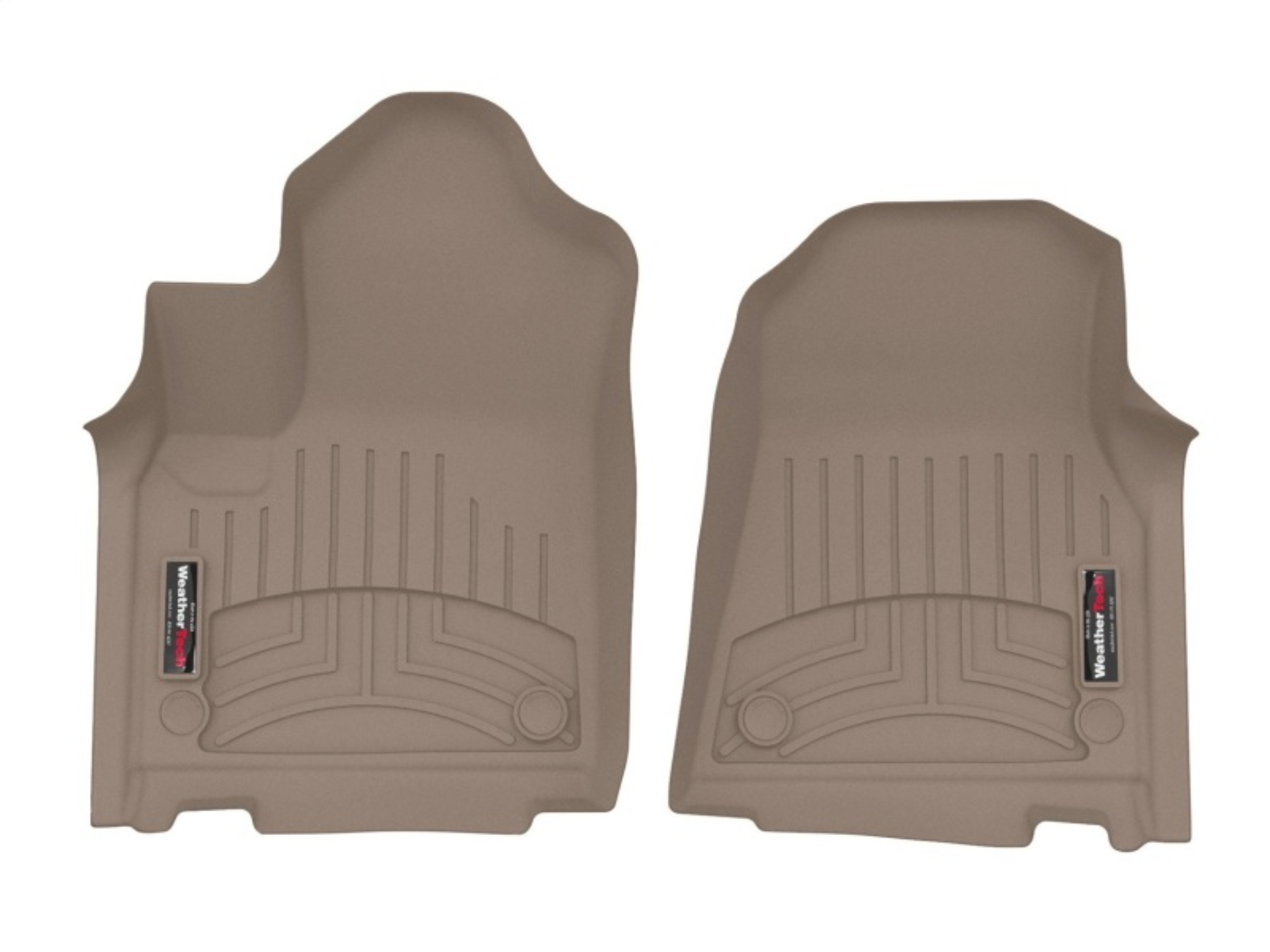 Picture of WeatherTech 22-23 Jeep Grand Wagoneer/Wagoneer Rear Front Rubber Mats - Tan (8 Passenger)
