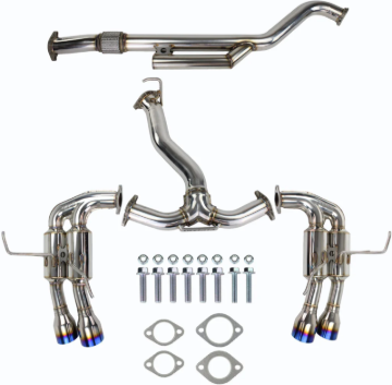 Picture of Invidia INV Gemini-Titanium Tips Catback - HS22WRXGM4ST
