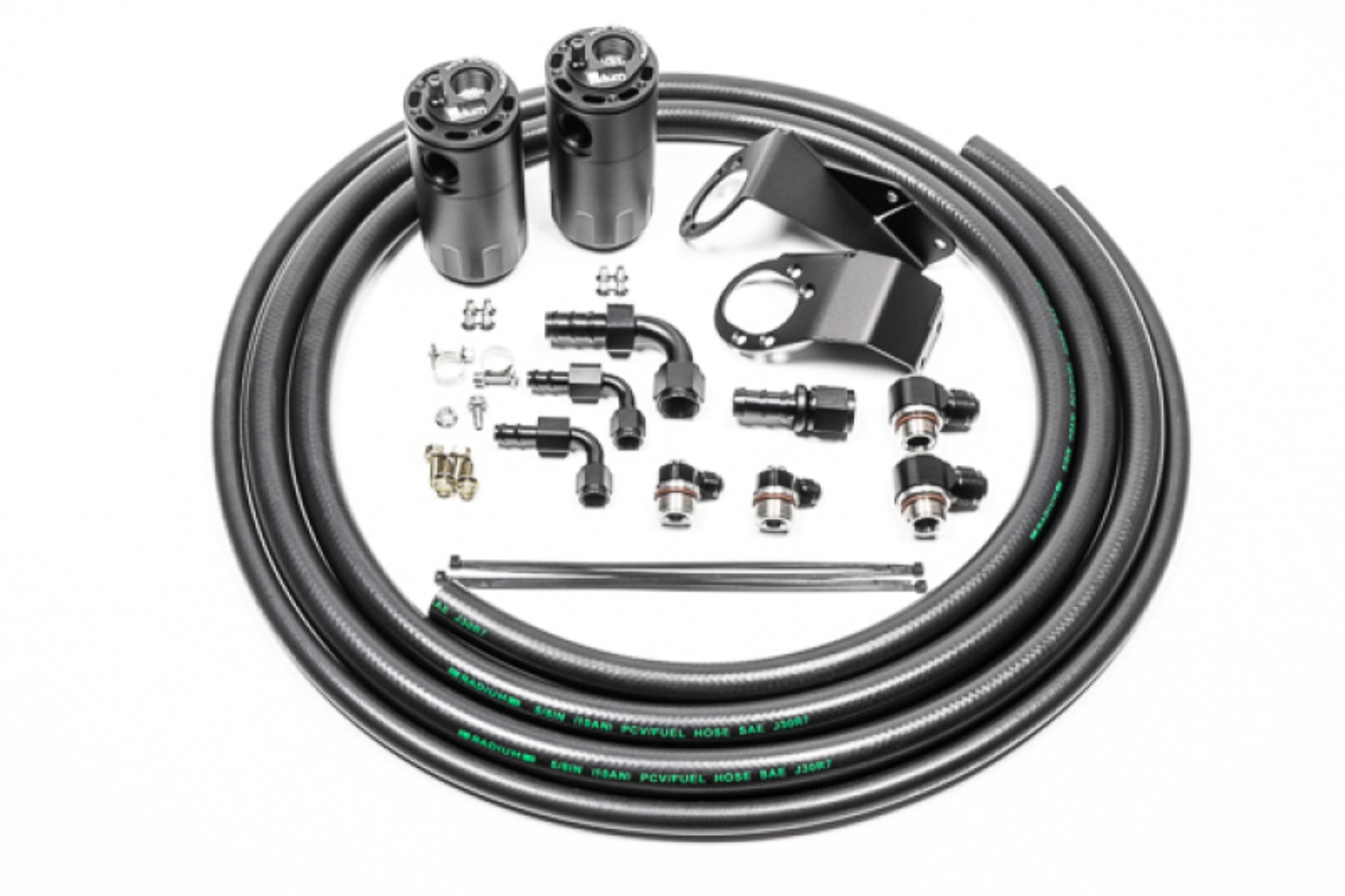 Picture of Radium Engineering RAD Catch Can Kits Oil Catch Cans - 20-0727-FL