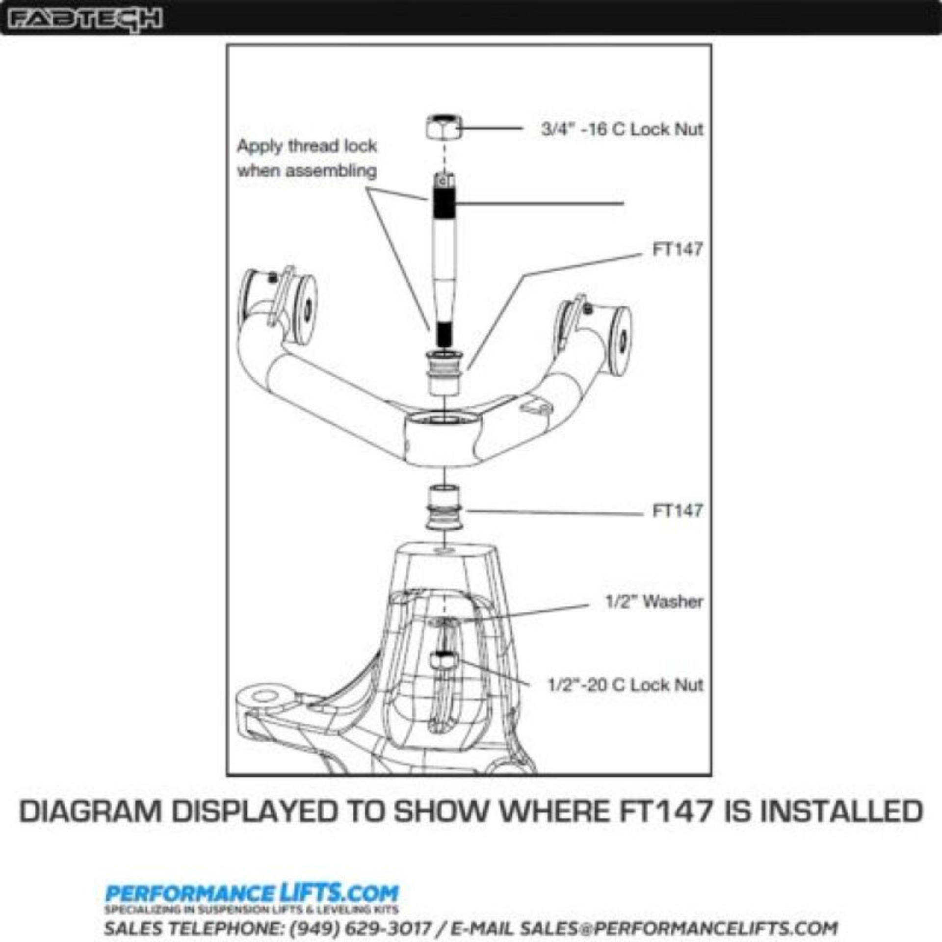 Picture of Fabtech FAB Suspension Hardware Hardware Kits - FT147