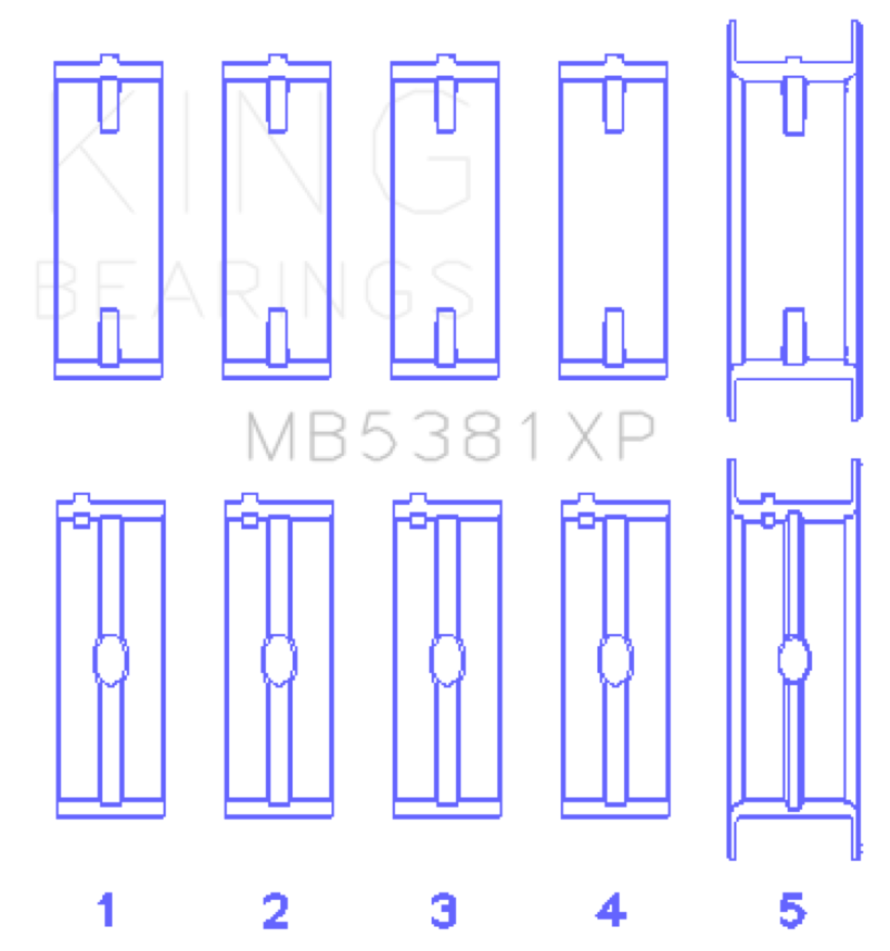 Picture of King Engine Bearings KING Main Bearings - MB5381XP010