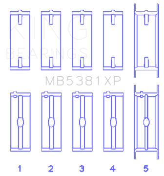 Picture of King Engine Bearings KING Main Bearings - MB5381XP010
