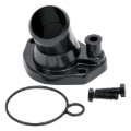 Picture of Edelbrock 15 Deg. Aluminum Waterneck for Small-Block Ford V8 Black Finish