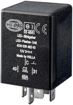 Picture of Hella Flasher Unit Light Accessories and Wiring - 009492101