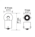 Picture of HELLA 5008TB Standard Series Incandescent Miniature Light Bulb