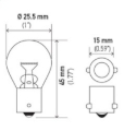 Picture of HELLA 7506TB Standard Series Incandescent Miniature Light Bulb