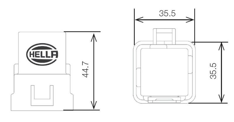 Picture of Hella Relay Connector Light Accessories and Wiring - 007794321