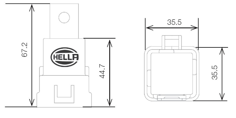 Picture of Hella Relay Connector Light Accessories and Wiring - 007794301