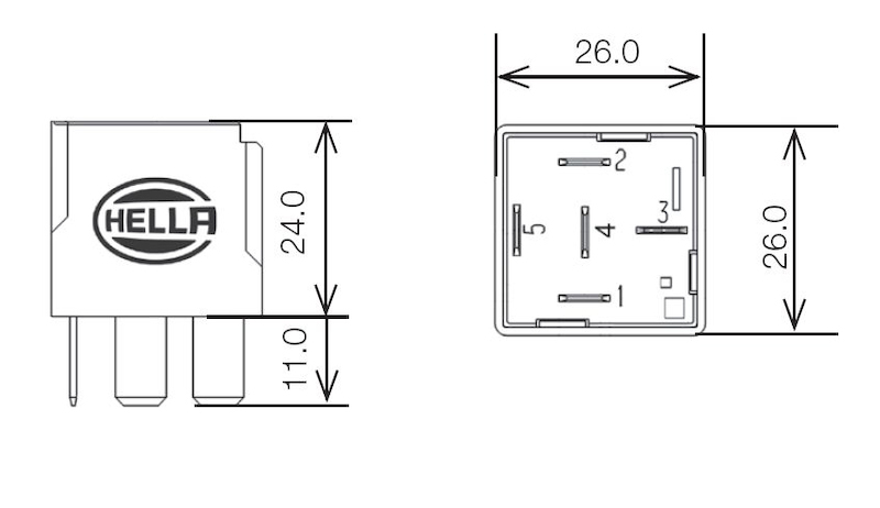 Picture of Hella Relay Connector Light Accessories and Wiring - 007903001