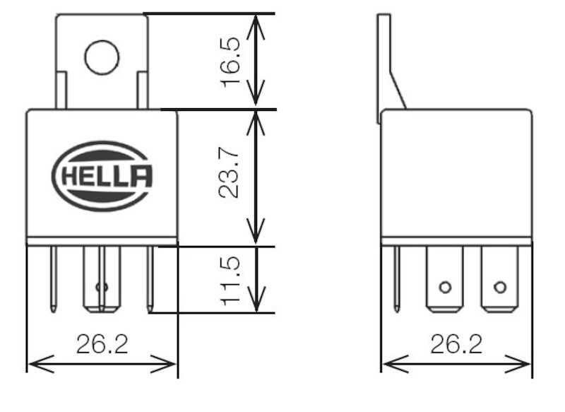 Picture of Hella Relay Connector Light Accessories and Wiring - 933332011