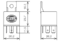 Picture of Hella Relay Connector Light Accessories and Wiring - 933332161