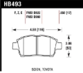 Picture of Hawk Performance HAWK Blue 9012 Brake Pad Sets - HB493E.650