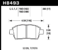 Picture of Hawk Performance HAWK Blue 9012 Brake Pad Sets - HB493E.650