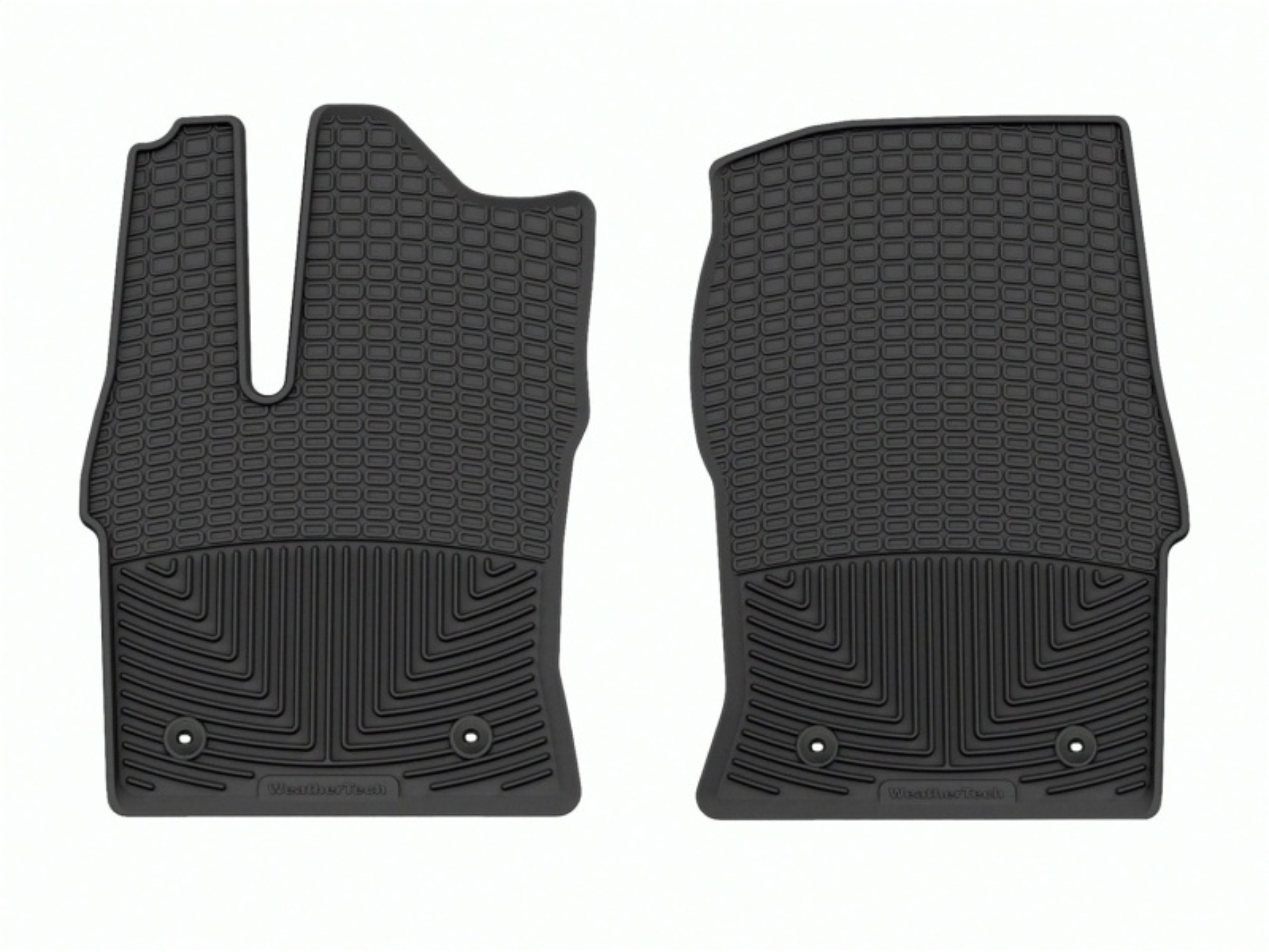 Picture of WeatherTech WT Rubber Mats-Front-Blk Floor Mats - W611