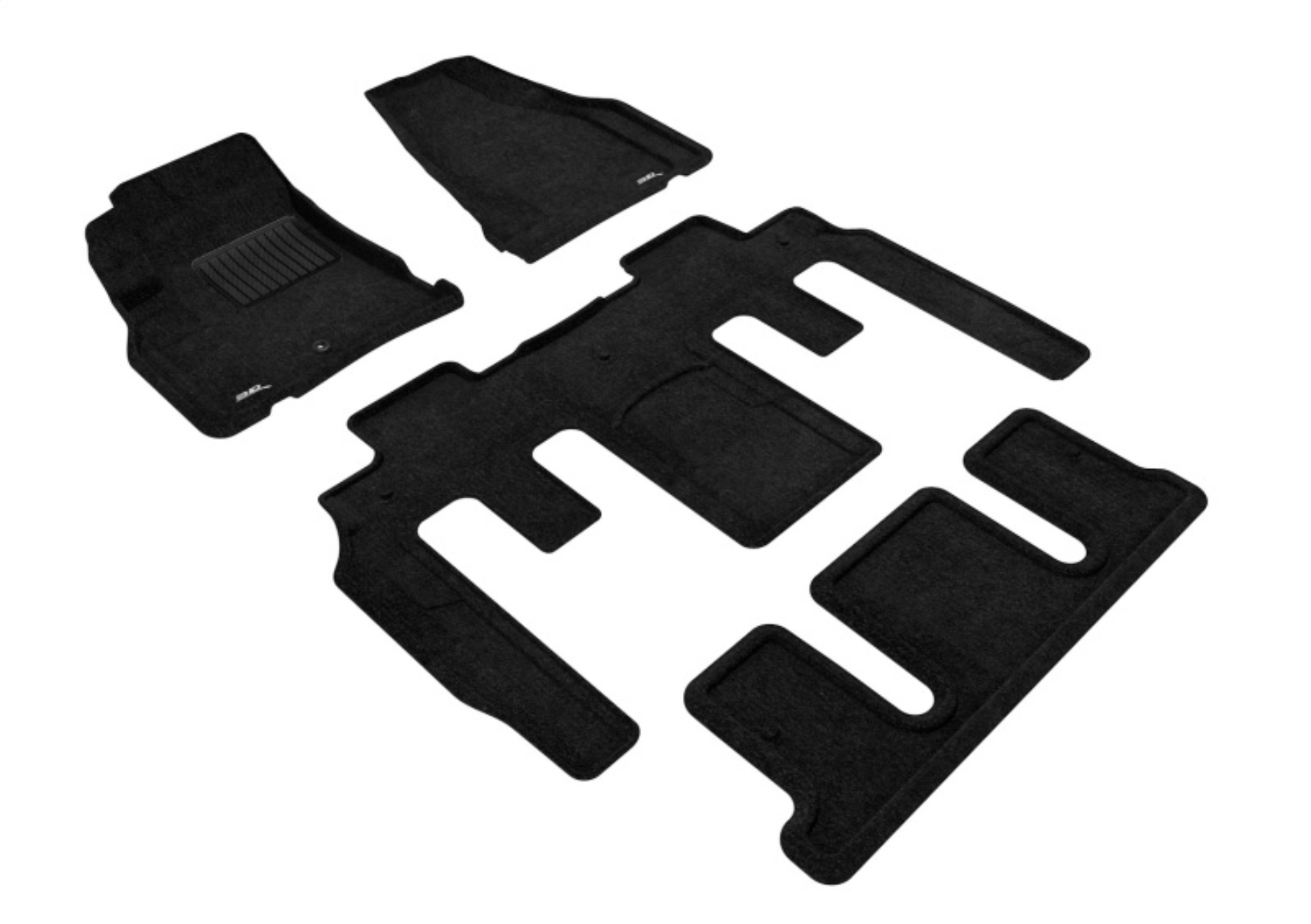 Picture of 3D MAXpider ACE Elegant-Combo-Black Floor Mats - L1CH06104709