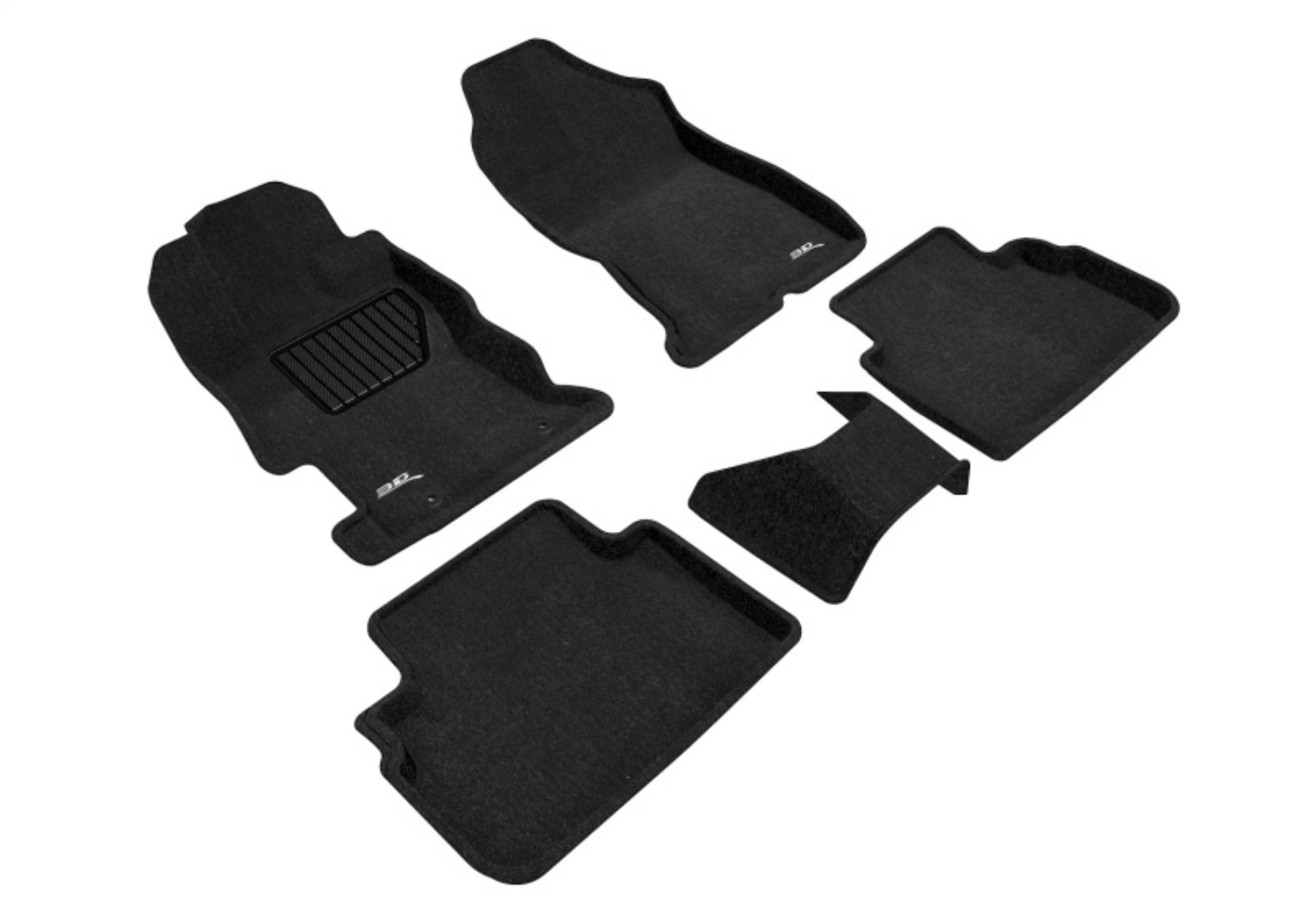 Picture of 3D MAXpider ACE Elegant-Combo-Black Floor Mats - L1SB02204709