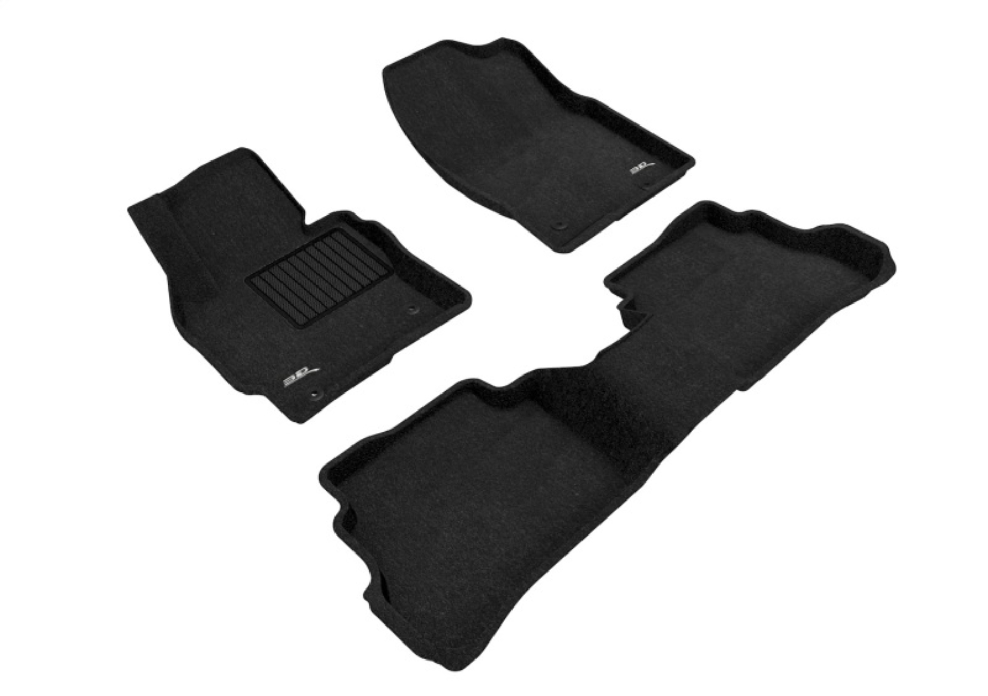 Picture of 3D MAXpider ACE Elegant-Combo-Black Floor Mats - L1MZ03804709