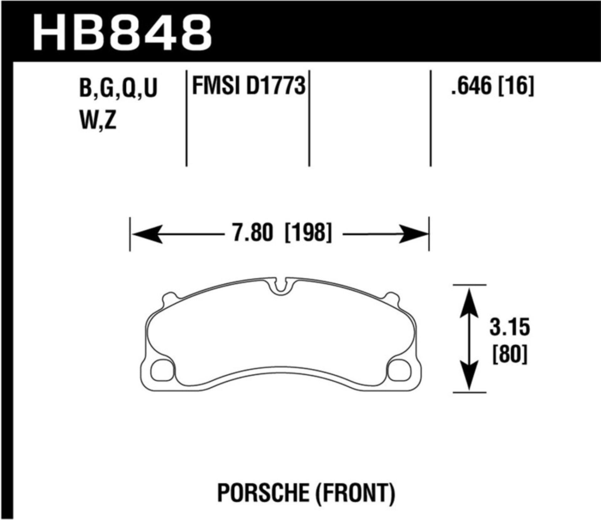 Picture of Hawk Performance HAWK DTC-60 Brake Pad Sets - HB848G.646