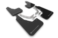 Picture of Rally Armor RAL UR Blk Flap/Silver Logo Mud Flaps - MF87-UR-BLK-SIL