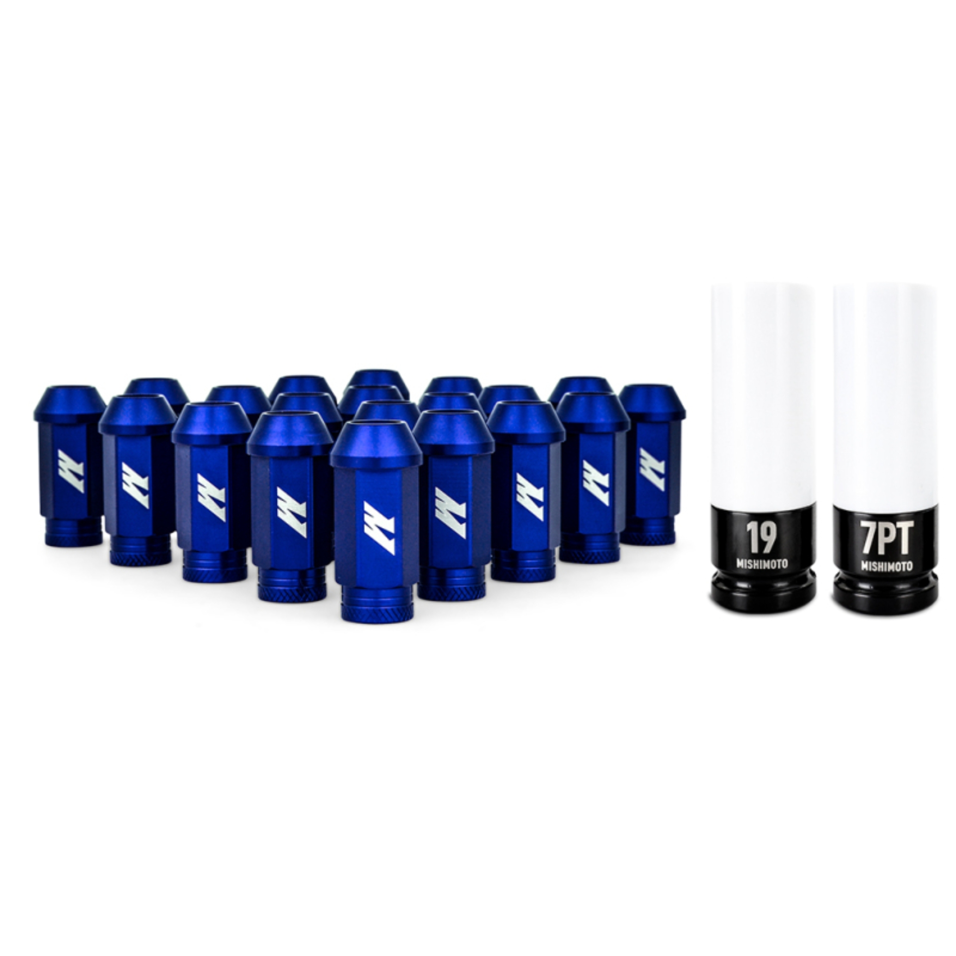 Picture of Mishimoto MM Lug Nuts-Locking - MMLG-15-20LBL