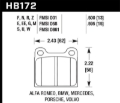 Picture of Hawk Performance HAWK HPS 5.0 Brake Pad Sets - HB172B.595