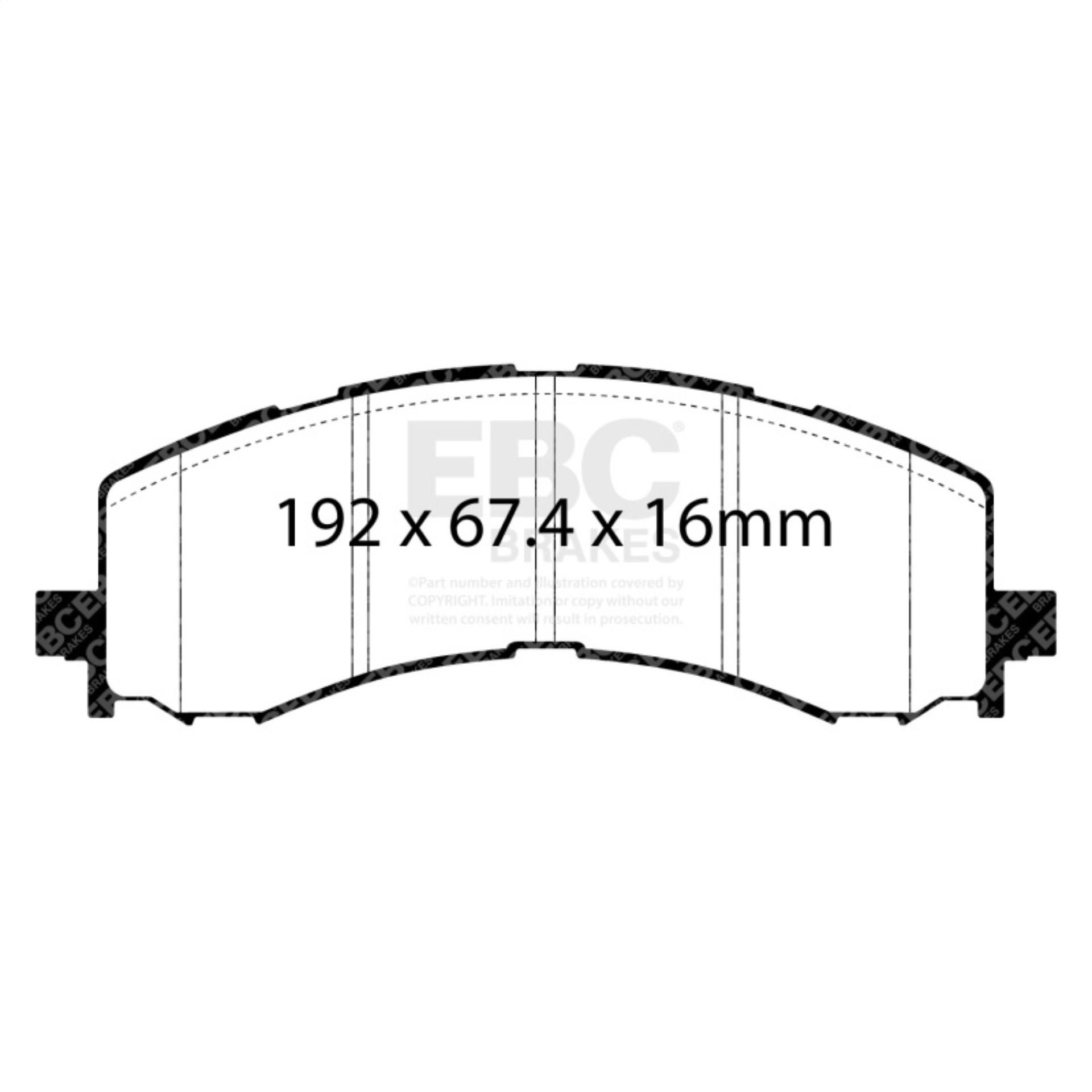 Picture of EBC Greenstuff Brake Pad Sets - DP63141