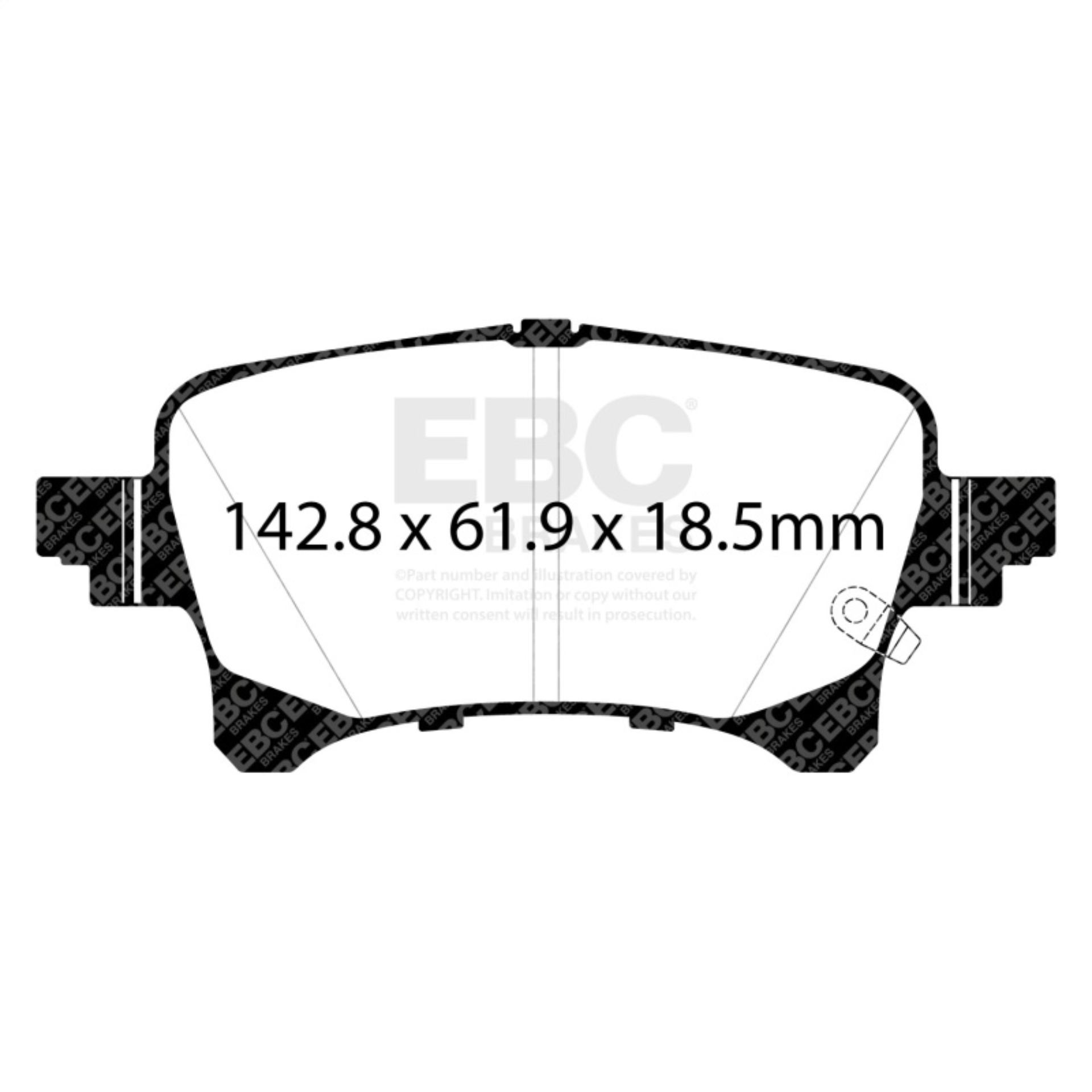Picture of EBC Extra Duty Brake Pad Sets - ED93093