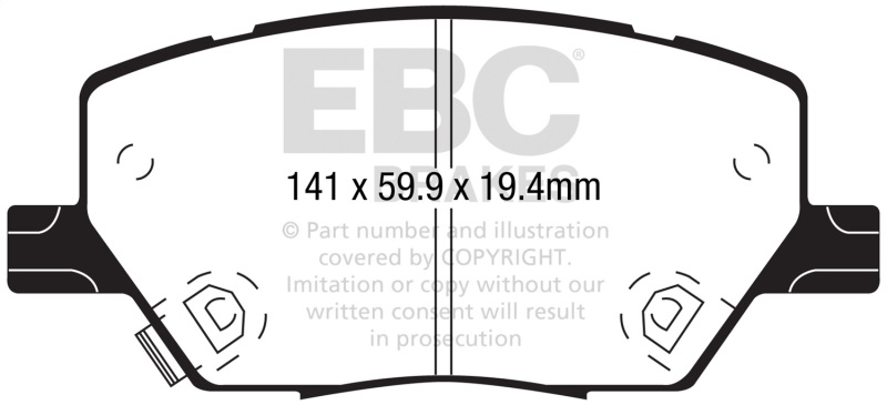Picture of EBC Extra Duty Brake Pad Sets - ED92239