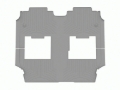 Picture of WeatherTech WT FloorLiner-Rear-Grey Floor Mats - 4616622