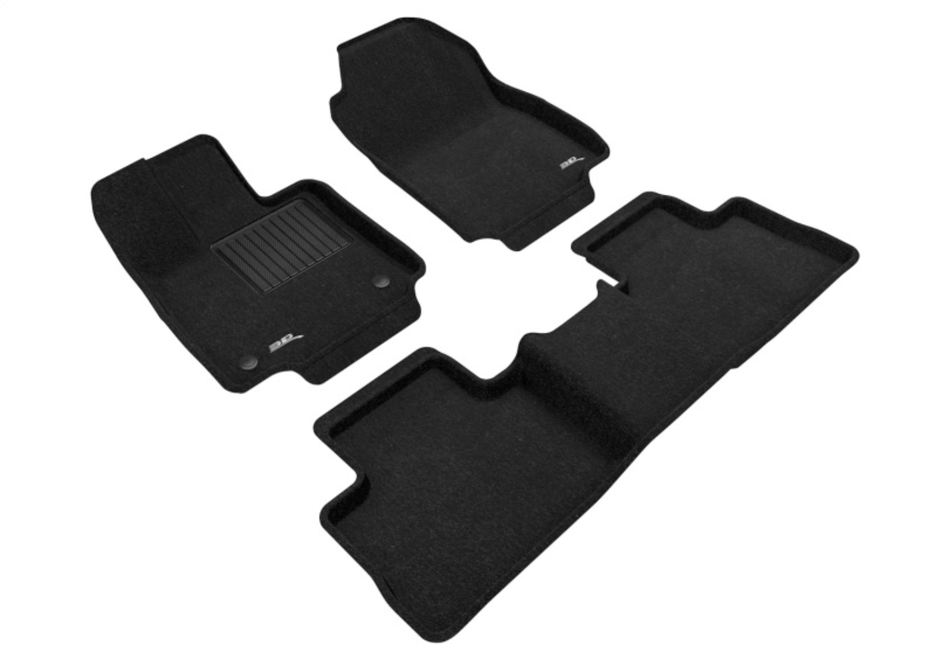 Picture of 3D MAXpider ACE Elegant-Combo-Black Floor Mats - L1TY25404709