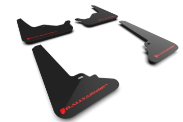 Picture of Rally Armor RAL UR Blk Flap/Rd Logo Mud Flaps - MF101-UR-BLK-RD