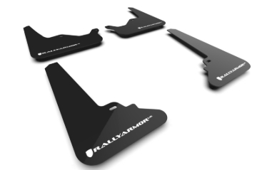 Picture of Rally Armor RAL UR Blk Flap/Wht Logo Mud Flaps - MF101-UR-BLK-WH