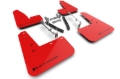 Picture of Rally Armor RAL UR Red Flap/Blk Logo Mud Flaps - MF89-UR-RD-BLK