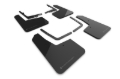 Picture of Rally Armor RAL UR Blk Flap/Dark Grey Logo Mud Flaps - MF73-UR-BLK-DGRY