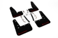 Picture of Rally Armor RAL UR Blk Flap/Rd Logo Mud Flaps - MF89-UR-BLK-RD