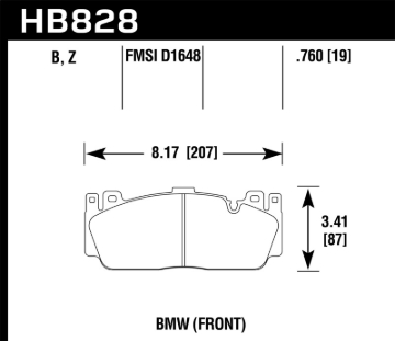 Picture of Hawk Performance HAWK ER-1 Brake Pad Sets - HB828D.760