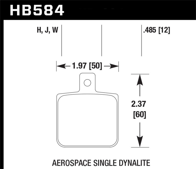 Picture of Hawk Performance HAWK HPS 5.0 Brake Pad Sets - HB584B.485