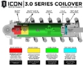 Picture of ICON ICO 3.0 Series Coilover Kits - 58775E
