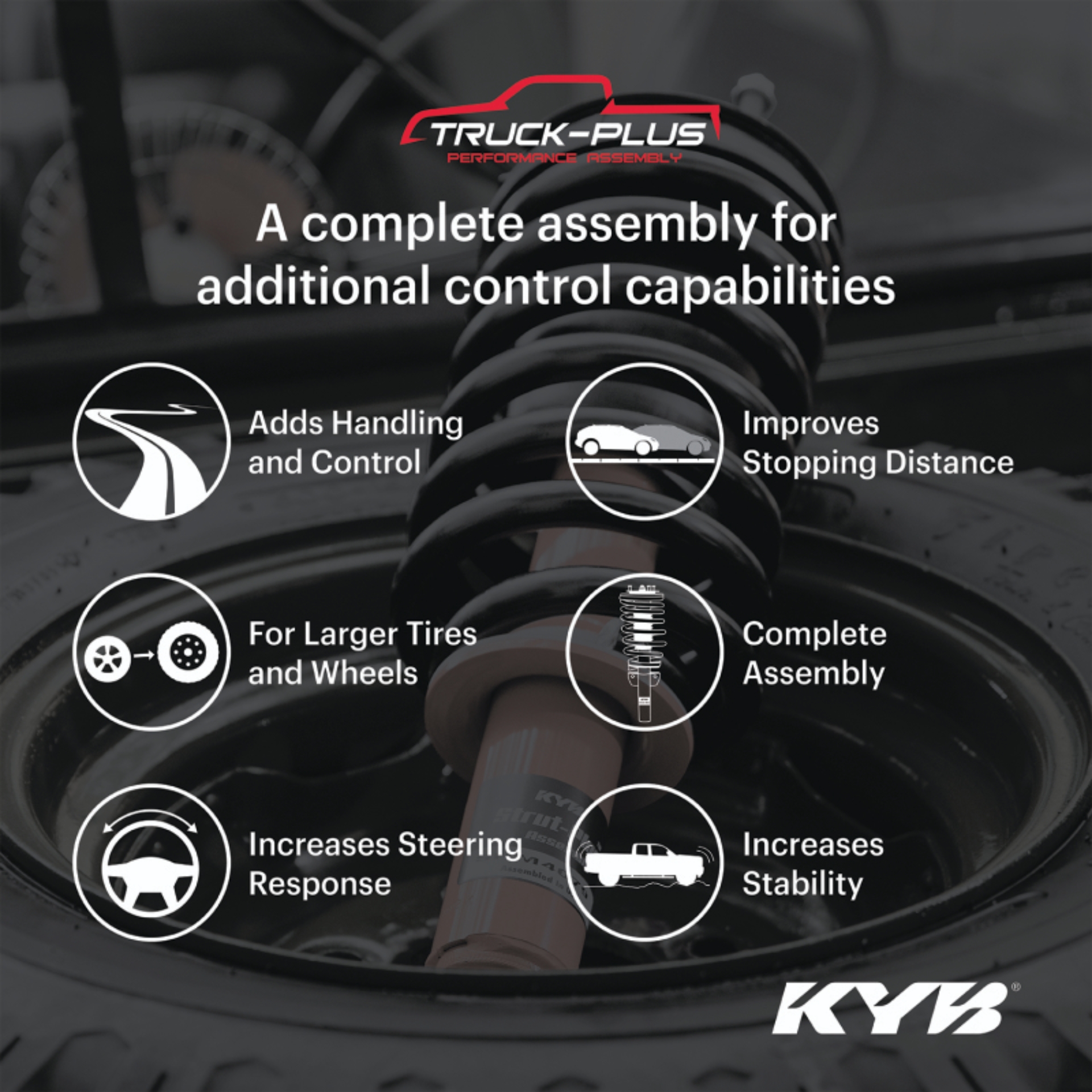 Picture of KYB Shocks & Struts Truck Plus Shocks and Struts - SRG4529