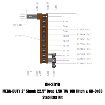 Picture of GEN-Y Hitch GEN Mega Duty Hitch Hitch Receivers - GH-3010