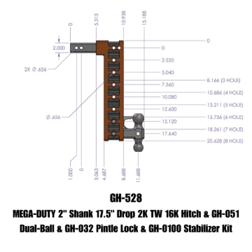 Picture of GEN-Y Hitch GEN Mega Duty Hitch Hitch Receivers - GH-528