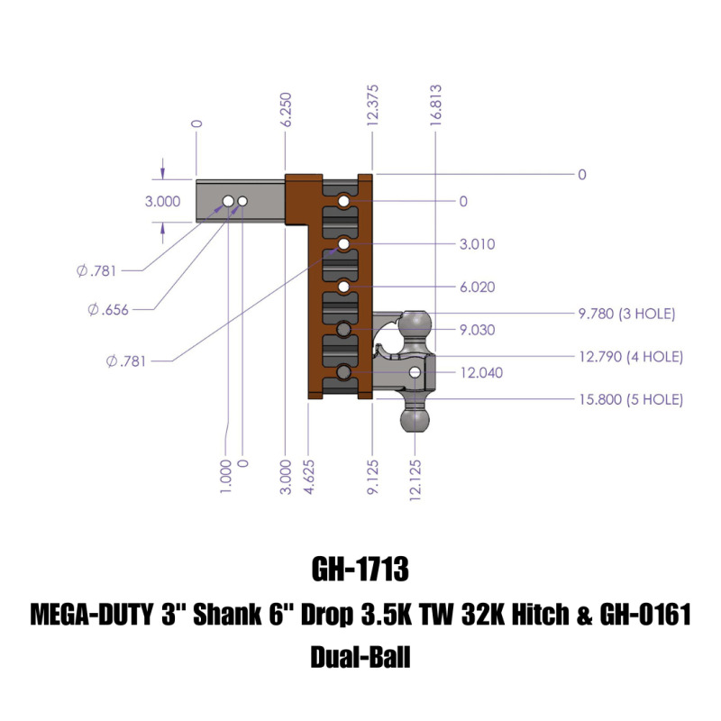 Picture of GEN-Y Hitch GEN Mega Duty Hitch Hitch Receivers - GH-1713