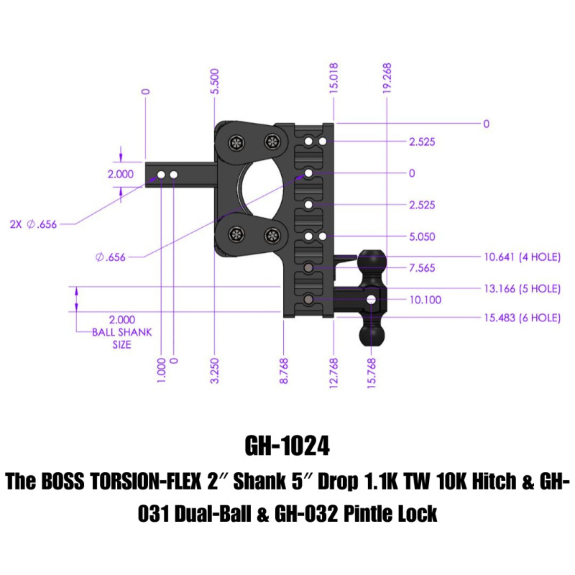 Picture of GEN-Y Hitch GEN Boss Hitch Hitch Receivers - GH-1024