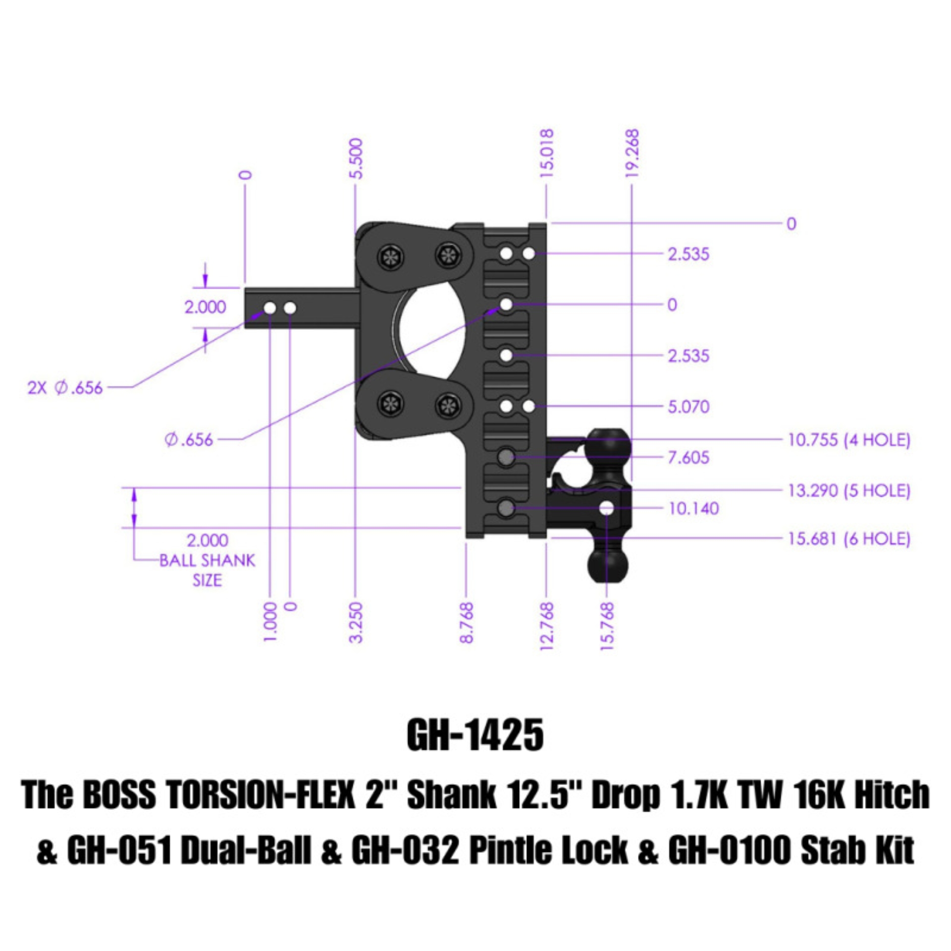 Picture of GEN-Y Hitch GEN Boss Hitch Hitch Receivers - GH-1425
