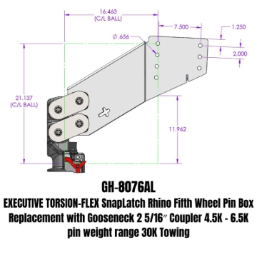 Picture of GEN-Y Hitch GEN Executive King Pin Box Hitch Accessories - GH-8076AL