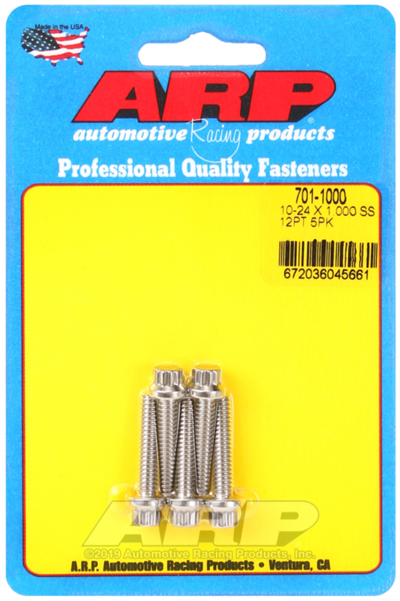 Picture of ARP Stainless Steel Bolts - 701-1000