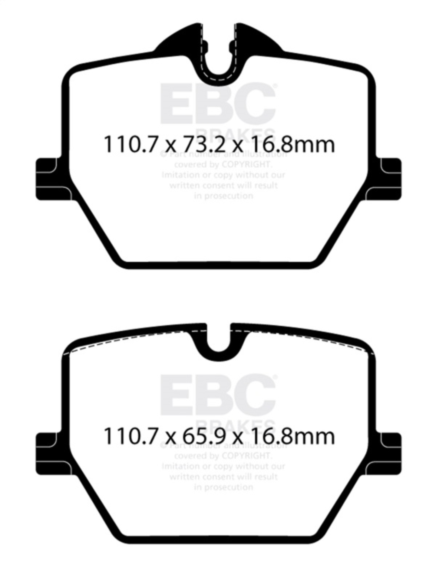 Picture of EBC RP-X Brake Pad Sets Rear - DP82415RPX