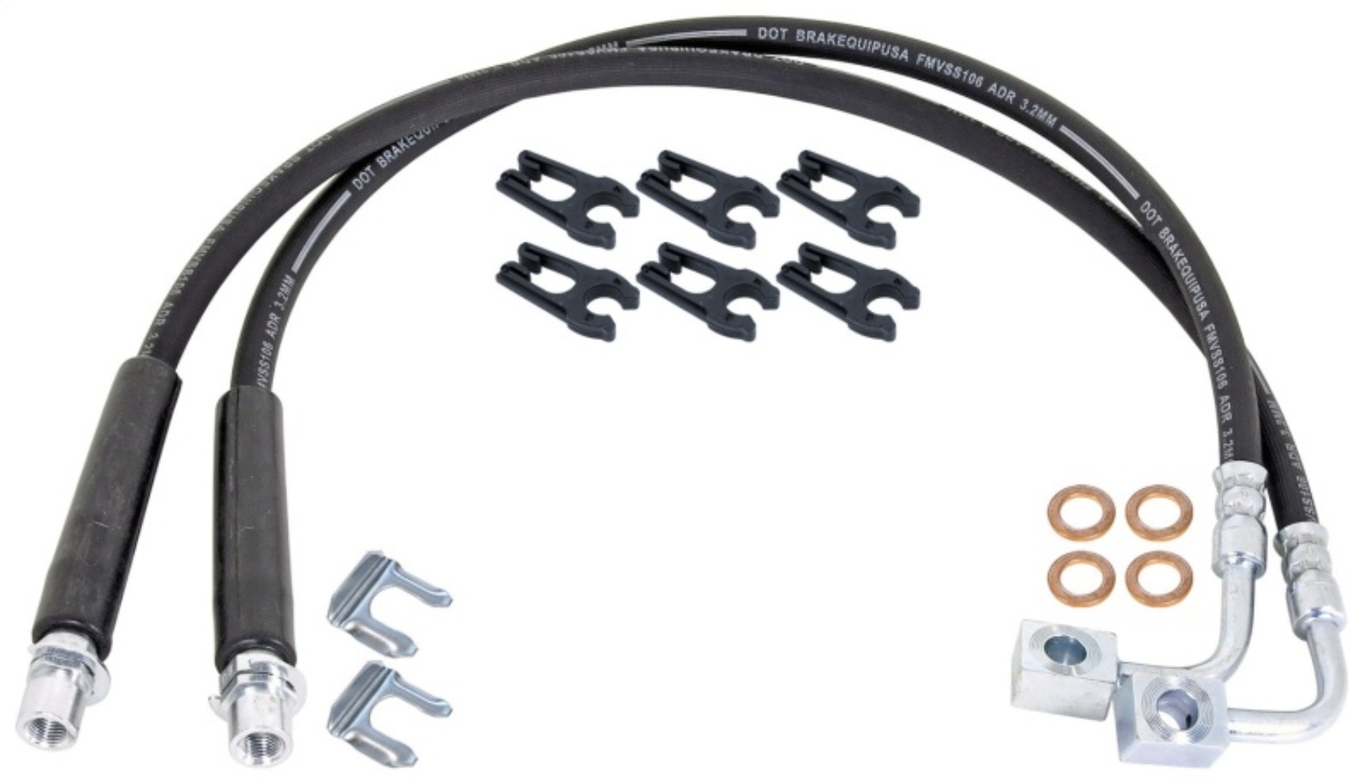 Picture of RockJock ROK Brake Hose Kits Rear Brake Line Kits - RJ-156400-101